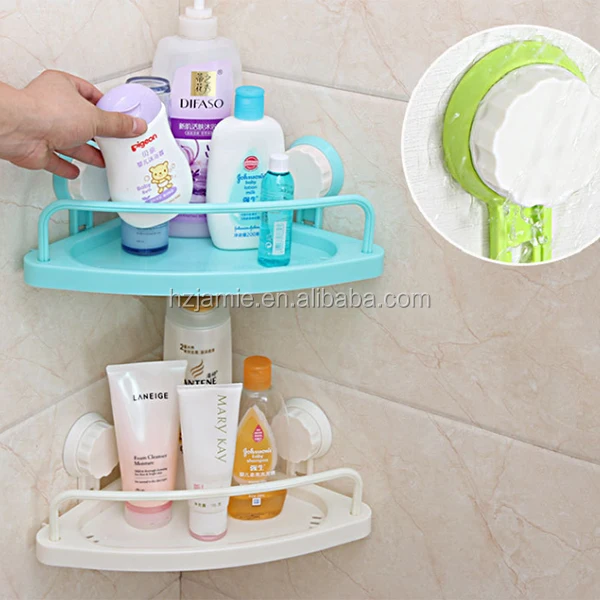 suction cup bathroom round corner shelf shower corner shelf