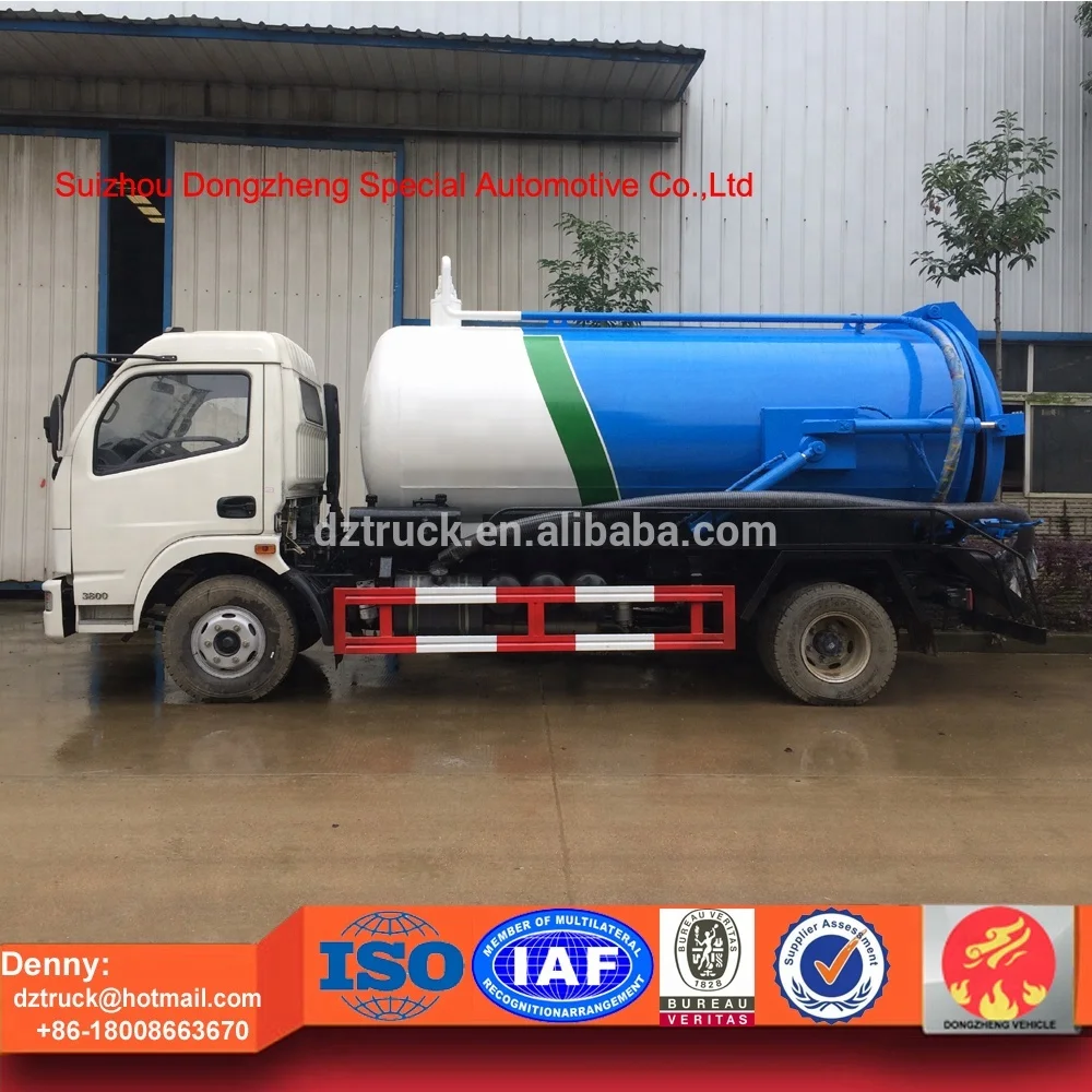 6 m3 sewer cleaning truck, 6000 liters sewage tank truck, 6 cbm sewer tanker truck for sale