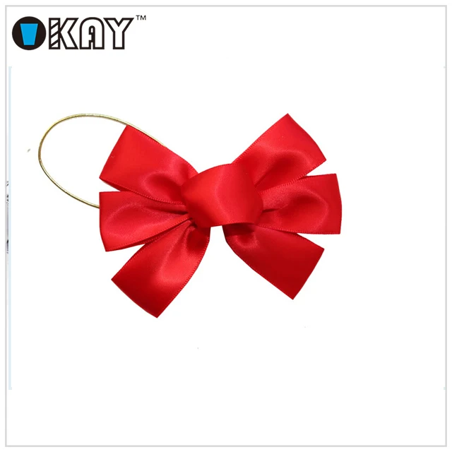 Готовые Эластичные Мини атласные банты с эластичной петлей