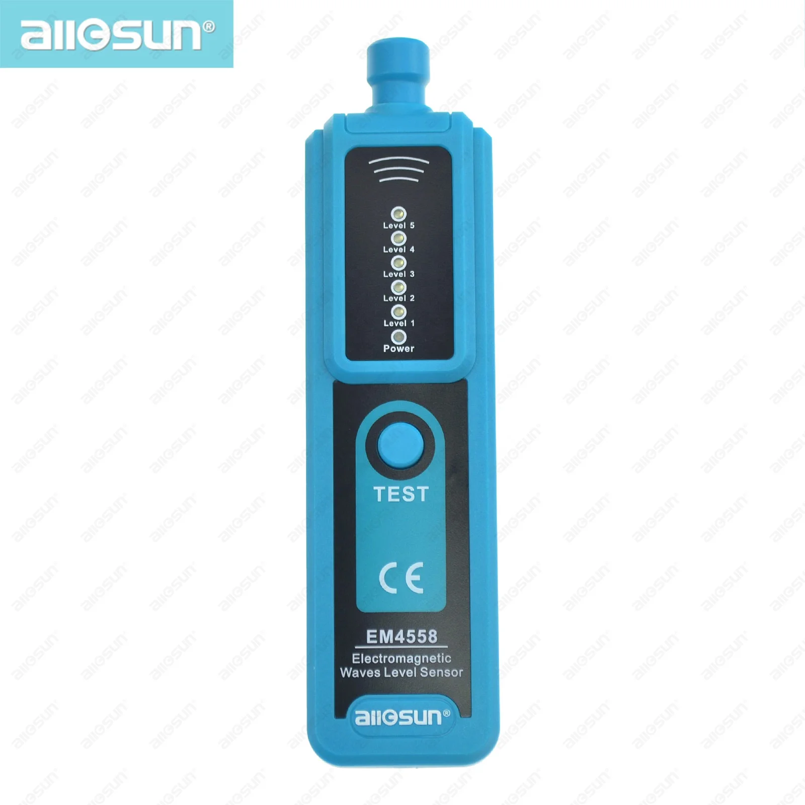 Детектор уровня электромагнитных волн, портативный измеритель уровня электромагнитных волн в виде ручки, измеритель уровня электромагнитного излучения со светодиодной подсветкой, пять уровней мощности волн All-Sun EM4558