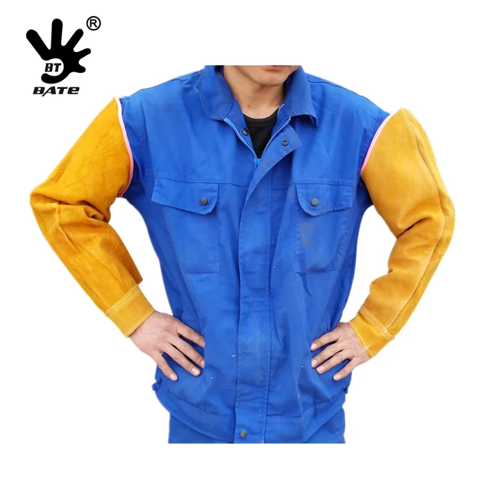 Leather Heat Resistant Welding Arm Pipe Sleeves Elastic Cuff Safety Work Spark Resistant Protection Arm Guard