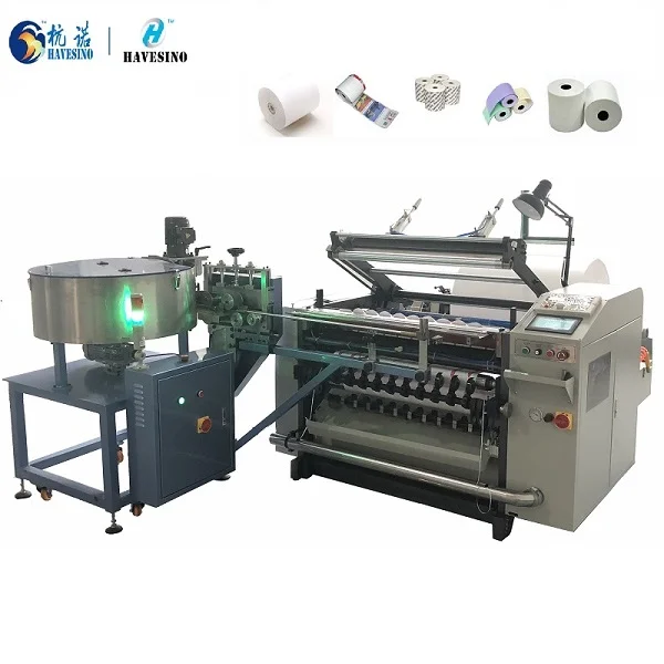 Automatic Thermal Paper Roll Slitter for Sale high speed Paper Roll slitting machine / slitter /rewinder machine