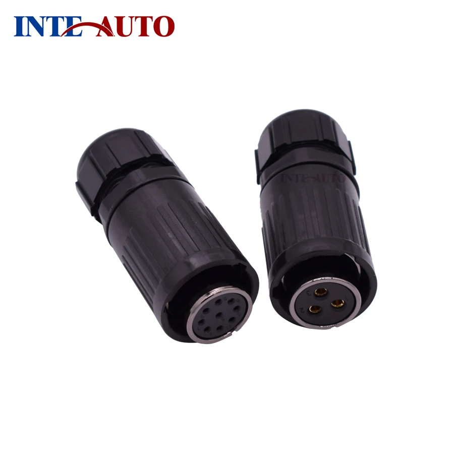 Connector WP20 2 3 4 5 7 9 12 Pin Cable Male Plug Female Socket Waterproof Dust cover Car Power watertight Connector