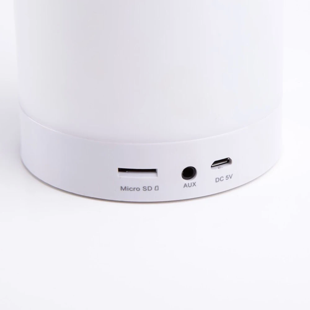 Новый Красочный будильник, светодиодный динамик с лампой сенсорного управления для наружного ЖК-динамика