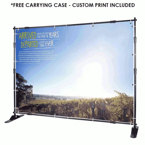 Advertisement digital printing flex step and repeat banner standee display