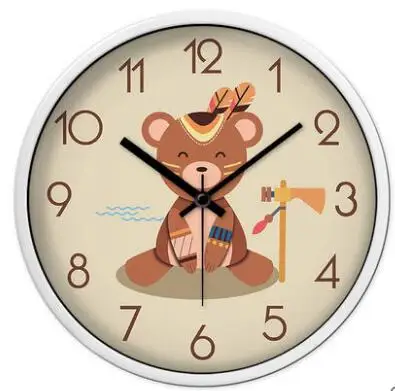 10 inches customized round decorative dome metal wall clock