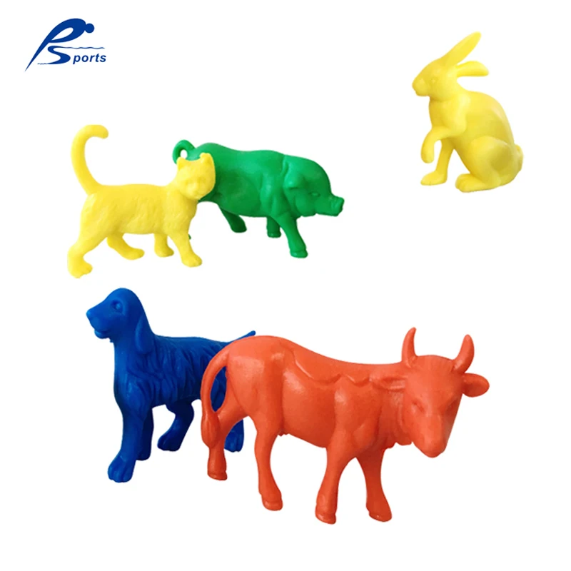 
Preschool Play Games 192pcs Plastic Animal Group Toy Animals Shape Counting Set Schools Teaching Aids 