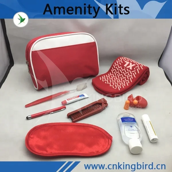 Outdoor disposable used first class amentity kits