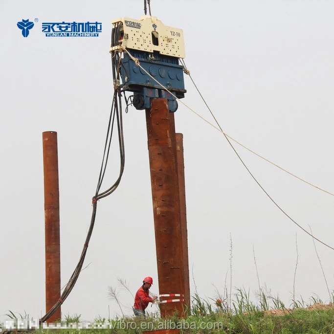 YZ-70 Pipe driving hammer pIling machine Sheet pile driving