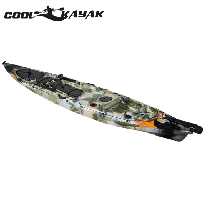 14ft Fishing Kayak Boat ocean pedal board sit on top adult LLDPE Roto-molded kayak