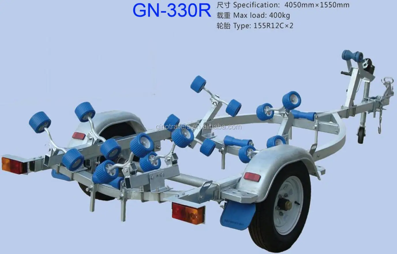 
single axle various size boat trailer for sale 