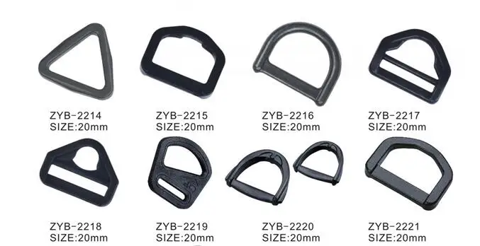 20mm Plastic D Ring Buckle