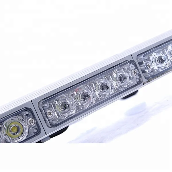 Factory sale Red Led ambulance light bar Low Profile Police Warning Led Lightbar with siren speaker