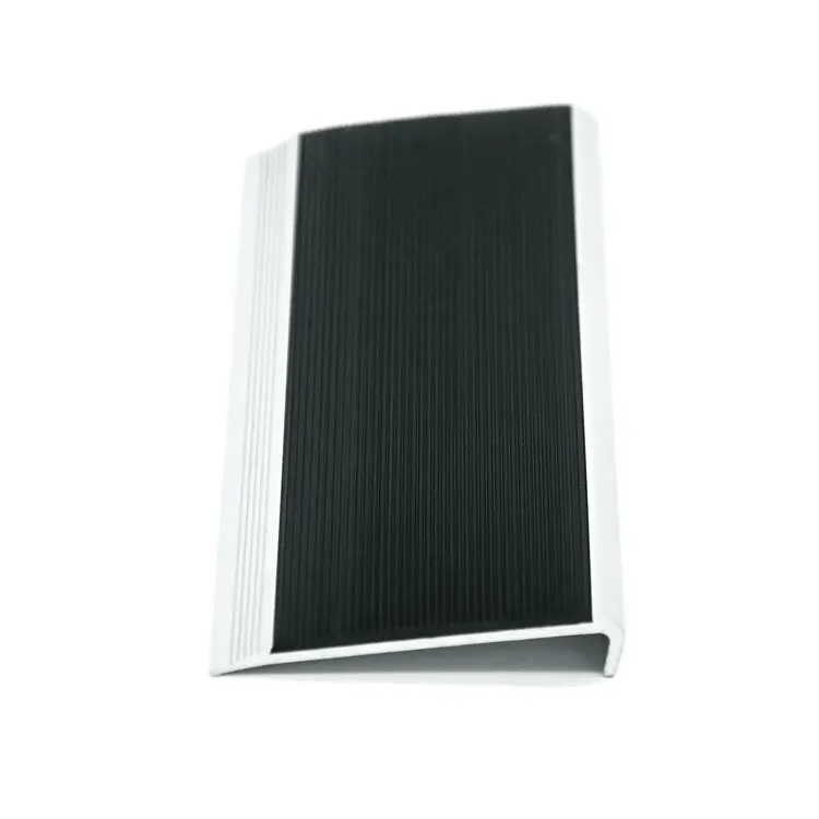 Grooved Nonslip Rubber Stair Treads Stair Nosing Residential for Carpeted Stair