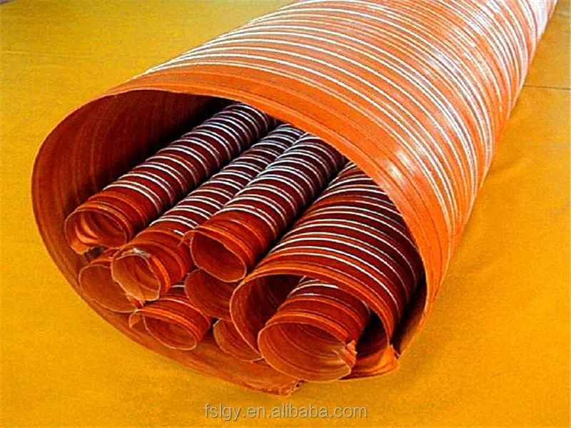 Hot Sell High temperature Red Silicone Fiberglass Duct From China Supplier