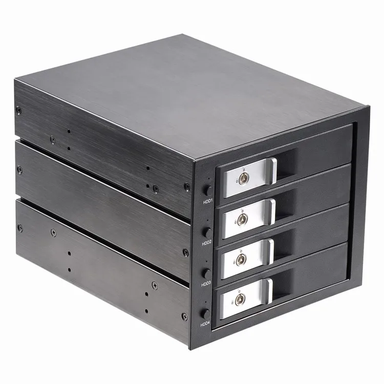 Unestech 3.5in оптический 4bay алюминий sata стеллаж для хранения внутренний корпус backplane hdd mobile стойки внешний