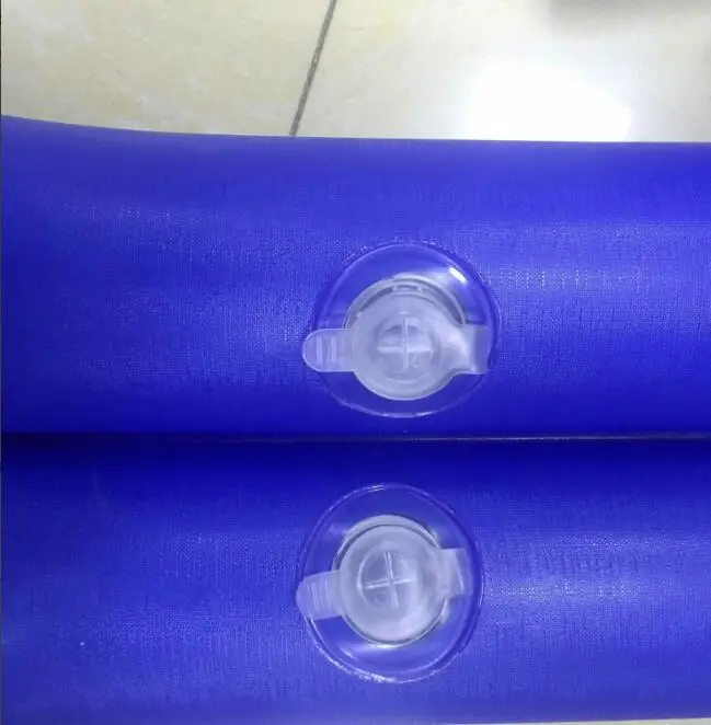 Double Chamber Water Bag Secures Winter Cover to Rectangular Swimming Pools