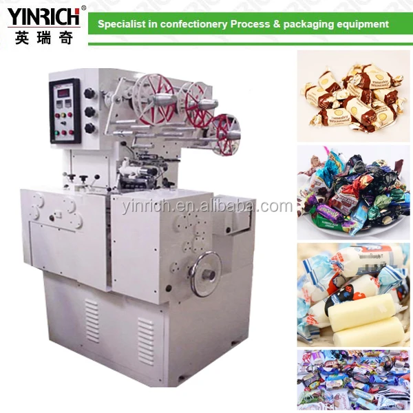 QNB500 Cutting and double twist candy roll wrapping machine