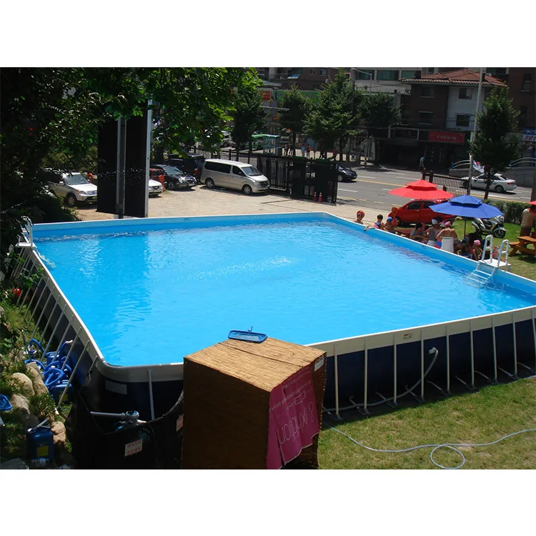 Cheap Inflatable Moving Water Park Metal Frame Pool Steel Frame Swimming Pool For Sale