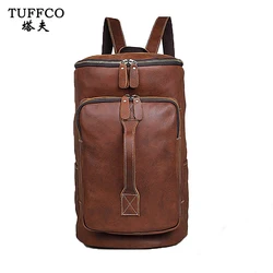 Wholesale High Quality Real Leather Backpack Climbing Knapsack for Men