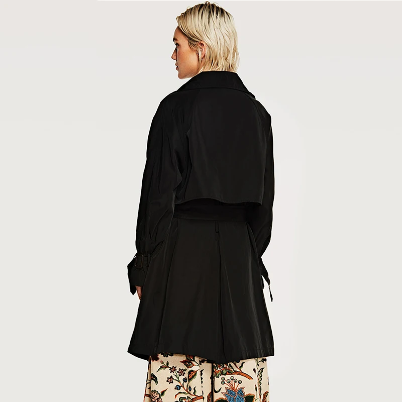 Maxnegio classic trench overcoat coat women