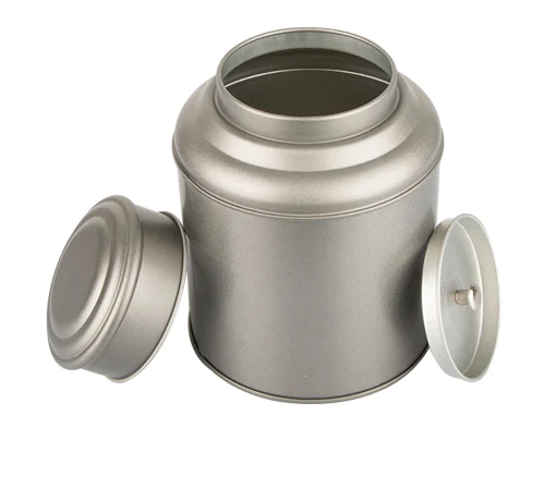 China food grade empty round tin box for tea packaging tin box tin cans