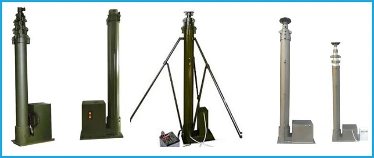 UHF VHF HF yagi военная антенна Электрический мотор телескопическая мачтовая башня