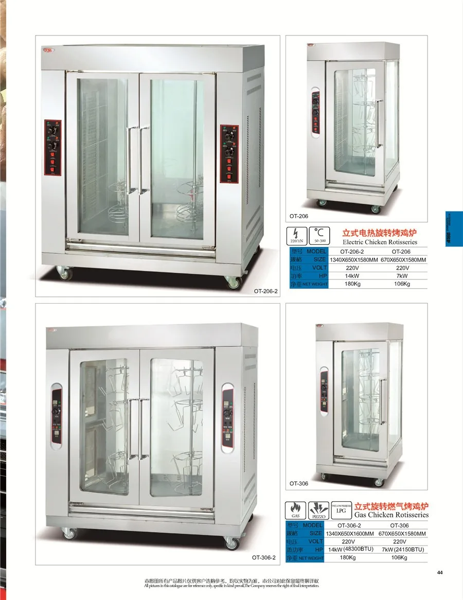  Коммерческая печь для гриля курицы