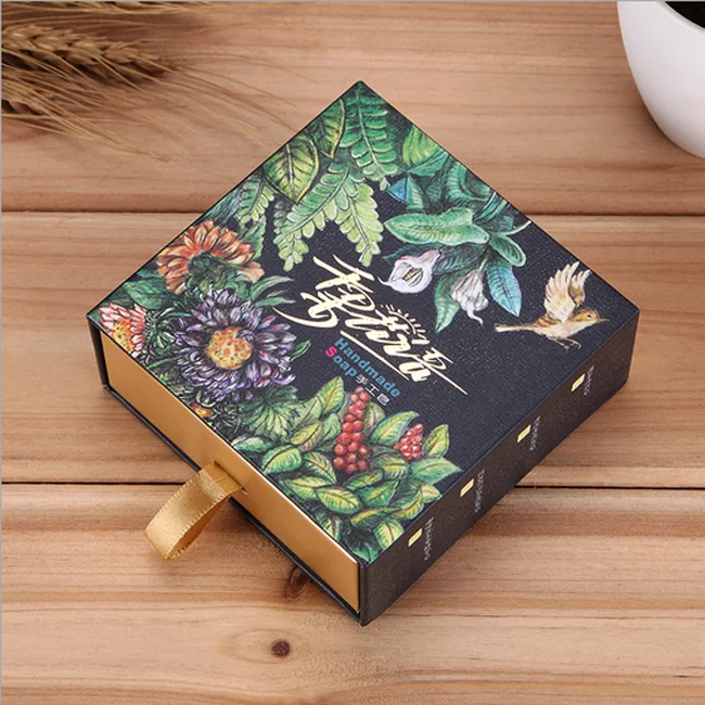Luxury Cosmetic Packaging Drawer Shape Box for Hand Soap Gift Pack