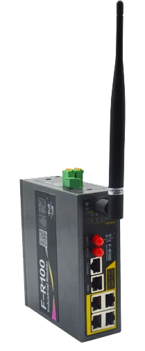 F-R100 4G LTE DIN-Rail Router with IPSec GRE VPN