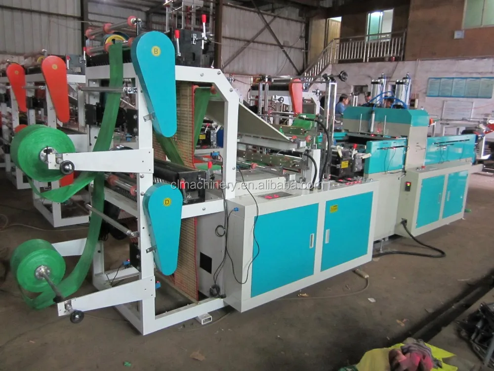 Full Auto Four-line Plastic T shirt Bag Machine
