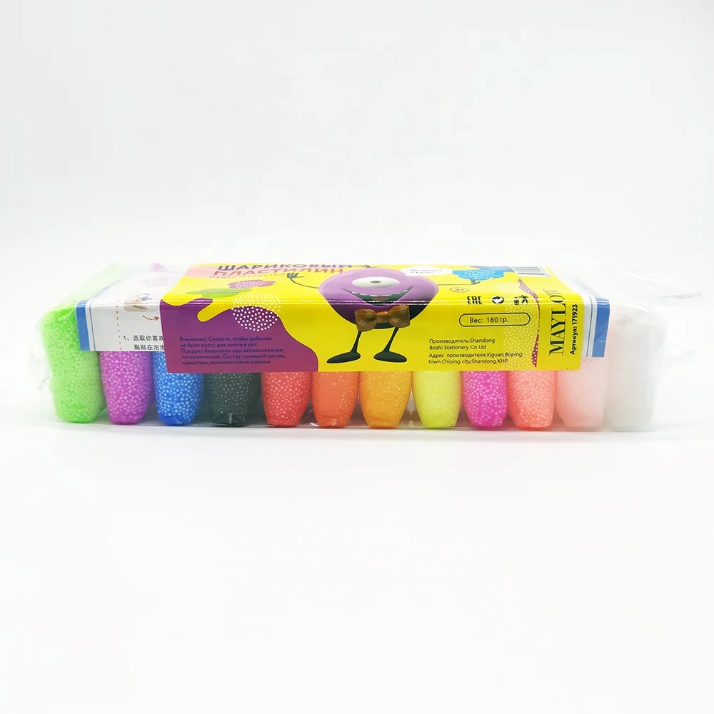 12 Colors Super Light Modeling Clay Air Dry for Slime Soft