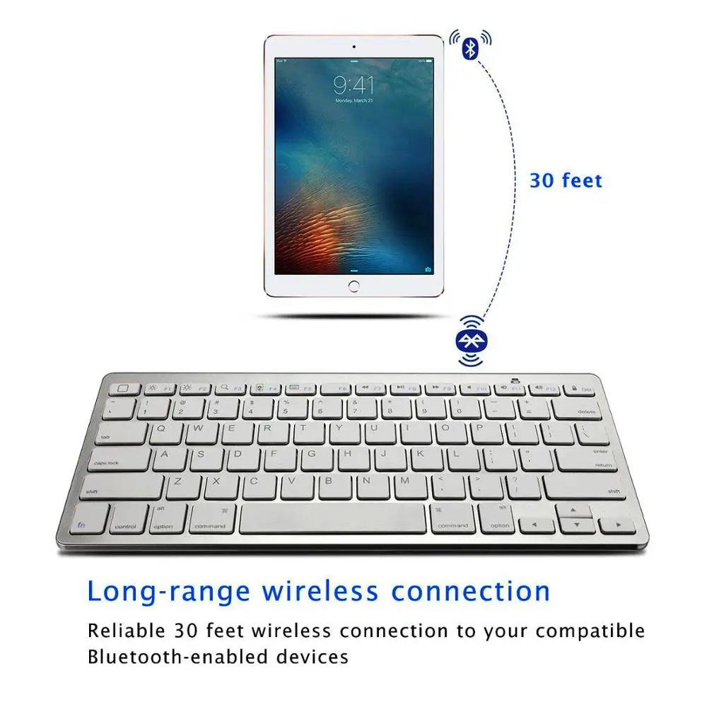 Лучшие продажи Oem тонкий венгерский bluetooth клавиатура для windows android