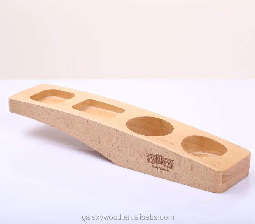 Custom natural Wood Wine Glass Bottle paddle for decoration