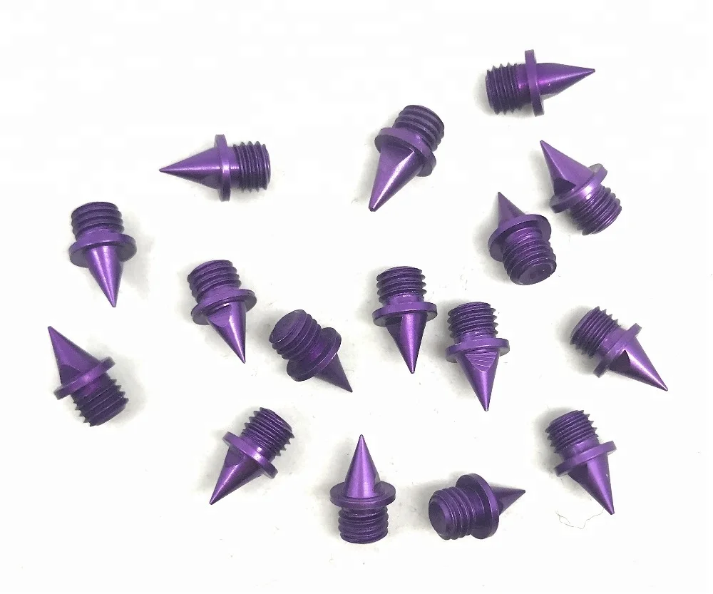 Replacement custom color aluminum track spikes