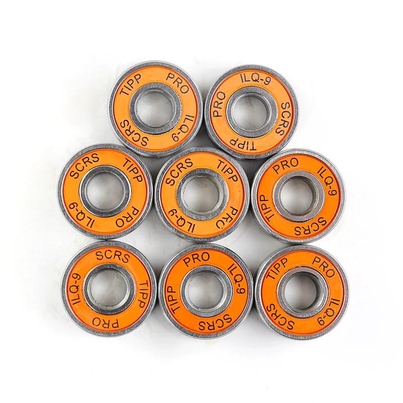8x ABEC-9 608 2RS Подшипник для роликовых коньков антикоррозийный роликовый подшипник для скейтборда 8x22x7 мм вал