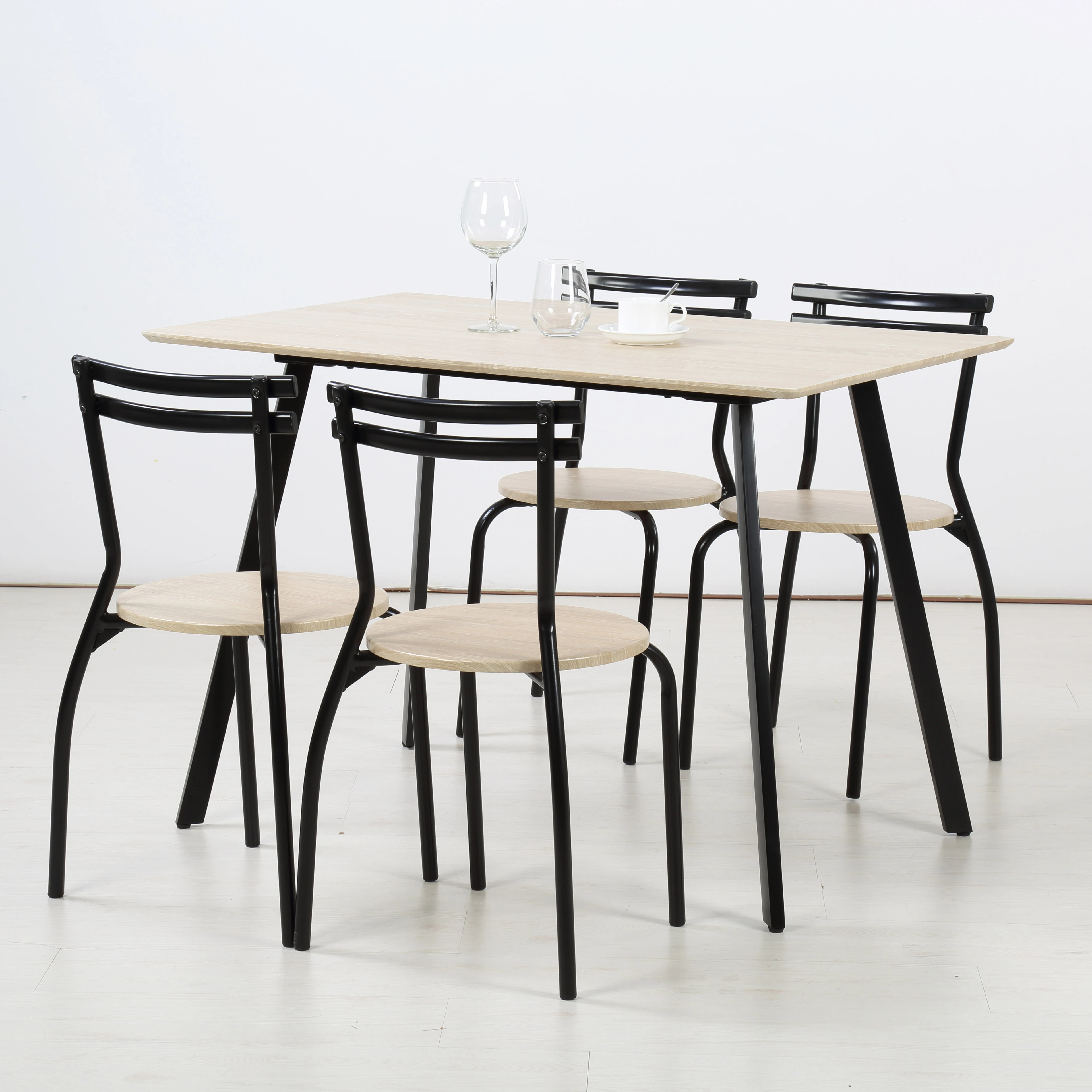 Просто дома ресторана нестандартной конструкции столовая металлический обеденный стол и стулья современный обеденный стол наборы для ухода за кожей