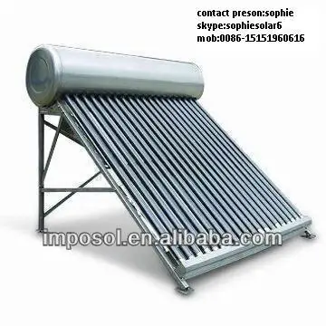 sunset solar water heater cost