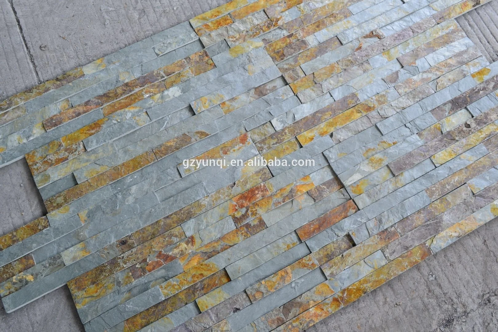 House decorative exterior wall covering panels culture stone rusty slate stone