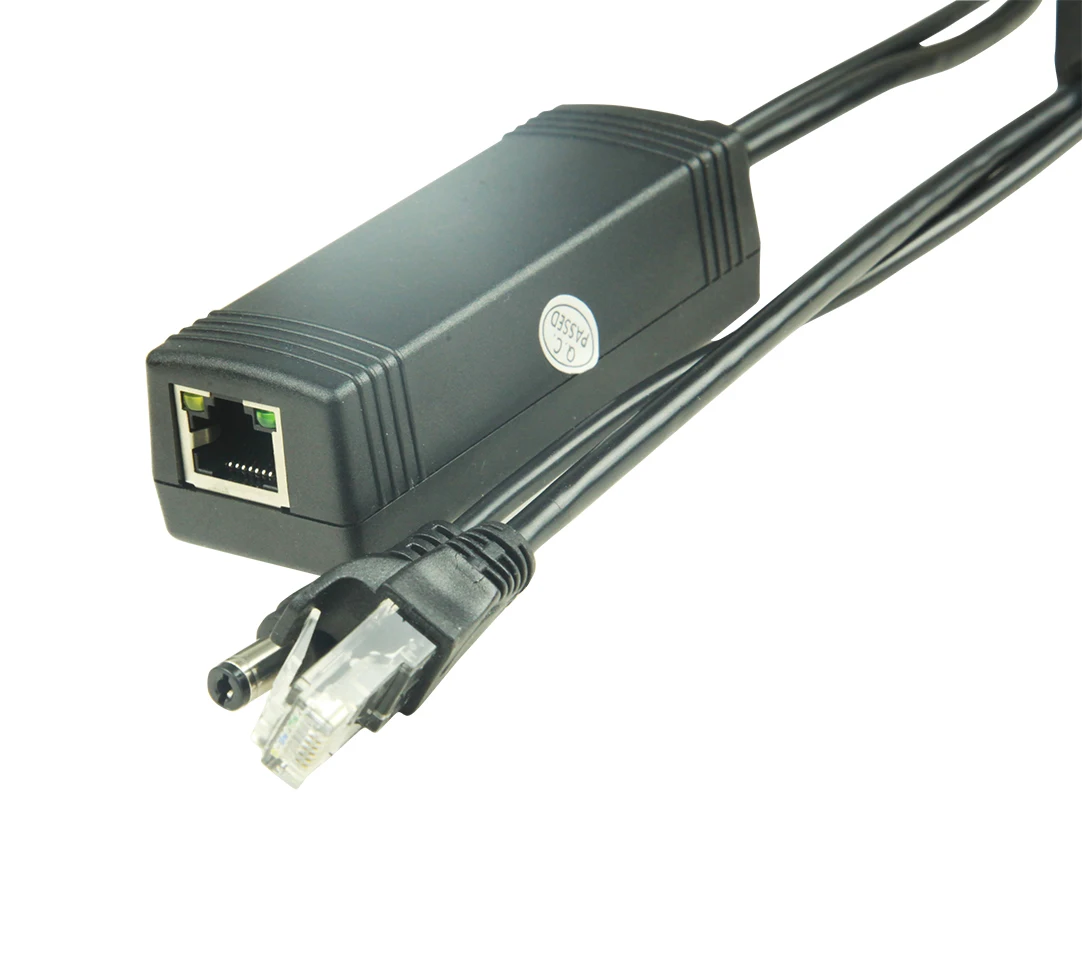 Пассивное питание через Ethernet PoE адаптер Инжектор + Сплиттер Комплект 5 в 12 В 24