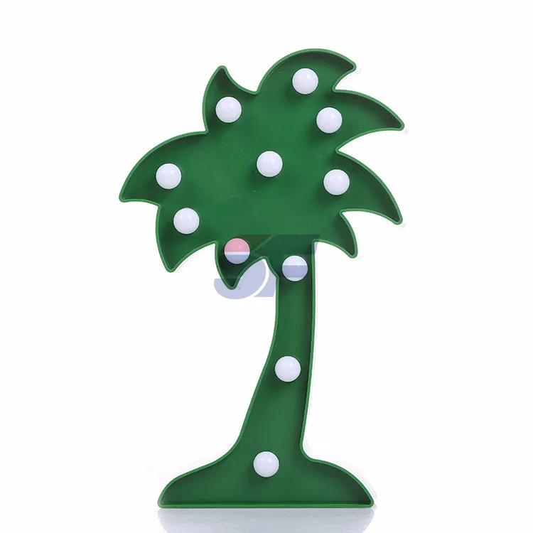 LED Coconut tree Shaped Lamp Plastic Night Light LED Kids Baby Night Light Creative Decorative Night Lamp