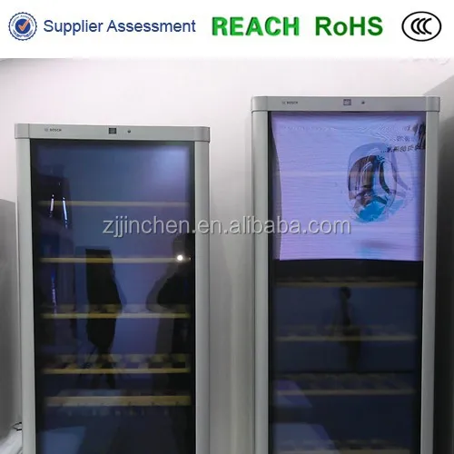 
wine cooler single glass door 