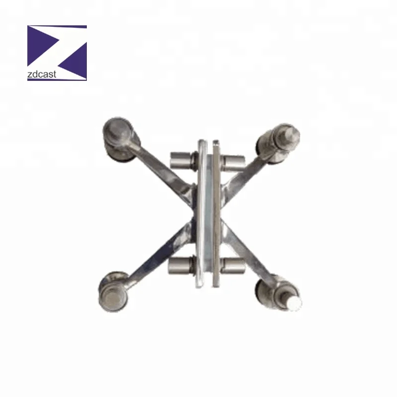 
Stainless steel three arms mirror glass curtain wall spider fitting 
