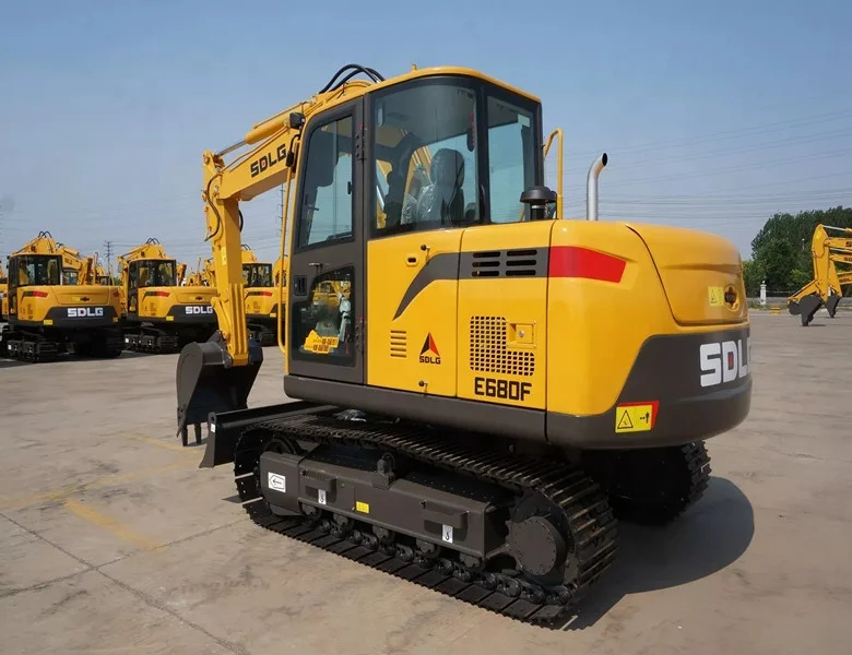 SDLG E680F hydraulic excavator 8 tons with 4TNV98 engine