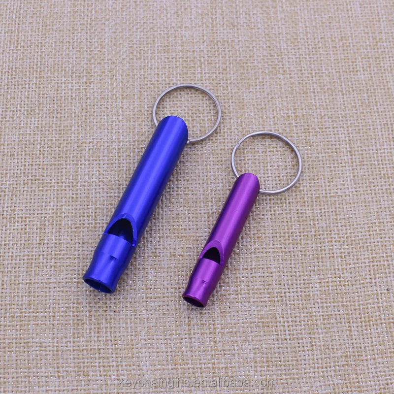 Custom colorful metal whistle keychain train whistle wholesale