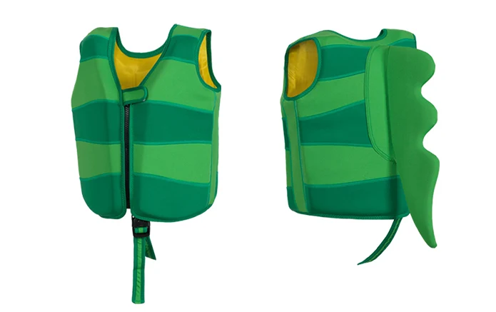 Personalized swimming flotation neoprene funny safety life jacket vest for kids