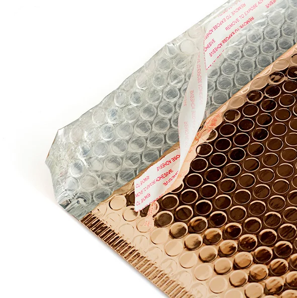 
Wholesale light rose gold envelopes bubble bags for clothes 