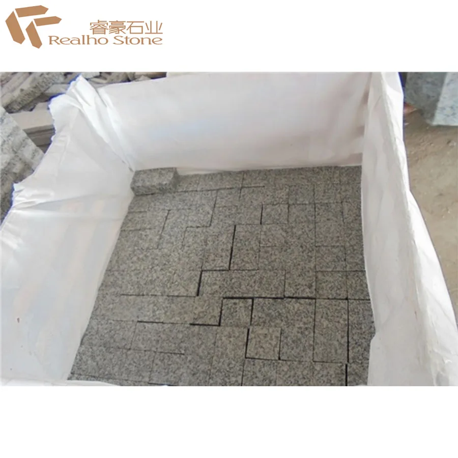 Китайский Недорогой гранитный камень G603, светло-серый кубический камень для мощения дорожек или парка