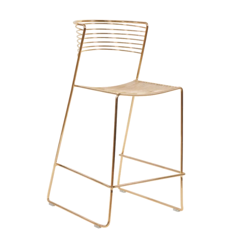 
Stylish gold wire counter stool 