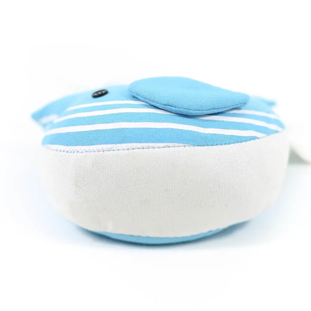 decorative fabric whale sand filled door stop